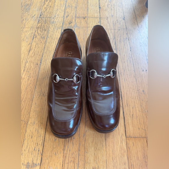 Gucci Other - 90s Vintage Tom Ford Era Brown Patent Gucci Loafers 8D